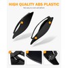 PBYMT Side Wings Air Deflectors, Fairing Side Wing Windshield, Black