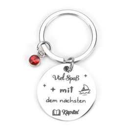 Schlüsselanhänger Aus Edelstahl Mit Rundem Anhänger Für Frauen, Geburtstagsgeschenk Oder Kleine Geschenke Für Frauen, Ideales Freundschaftsgeschenk Und Tolle Geschenkideen Für Den Besonderen Moment