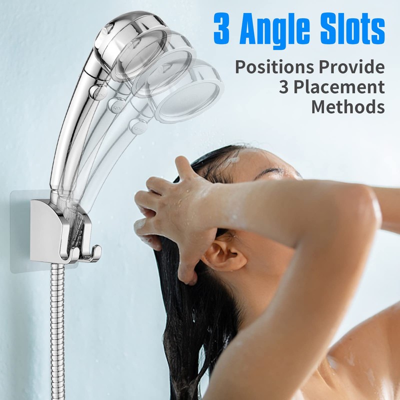 JONKEAN Handheld Shower Head Holder with 2 Hanger Hooks, Strong