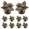 LXLM Cabinets and Drawers Knobs 10 Pcs Vintage Gold Drawer