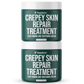 TreeActiv- Tratamiento reparador de piel Crepey, paquete de 2, crema reafirmante para rostro y cuello, reafirmante y tensor de la piel L