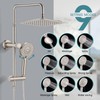 LOCALAND 10 Inch High Pressure Rainfall Shower Head with Handheld