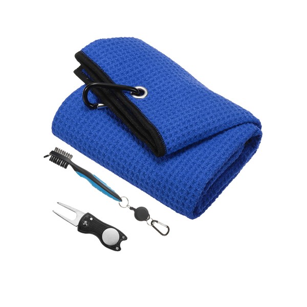 PATIKIL 24"x16" Golf Towels Golf Microfiber Waffle Pattern Towel Set