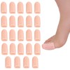 HOTQ 足指サポーター 親指 足指サック 足指保護 指サック足 足爪保護キャップ サポーター 足の親指 (肌色