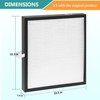 Lhari 2 Pack KJ217 Air Purifier Filter Replacement, Compatible with