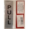 Push Pull Door Sign (Brushed Silver 5 X 1.5)
