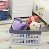 Vcansay 16 L Collapsible Plastic Storage Crates with Handles, Foldable