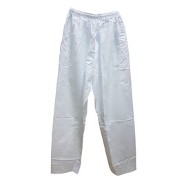Men's Under Thobe Serwal/Pants (Thobe Pajama) - White Color, White, Small