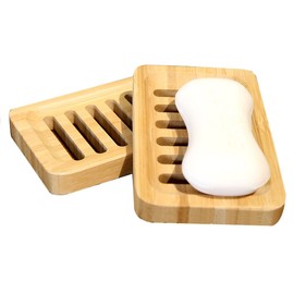 Queen-b Soap Rest, Bamboo Soap Dish, Soap Holder, Tray, Soap Stand, Stylish, Soap Drainer, Facial Wash, Bathroom, Washroom, Kitchen