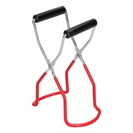 Canning Jar Lifter,Home Canning Supplies Include Jar Lifter Tongs with Grips and Wide-Mouth Funnel(red)