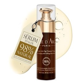 MARIE D' ARGAN Sérum Facial Tensor Antiedad 30ml, Efecto Lifting, Rellena Líneas De Expresión, Hidrata Y Reafirma, 98% Natural, Con Ácido Hialurónico, Jalea Real Y Guaraná
