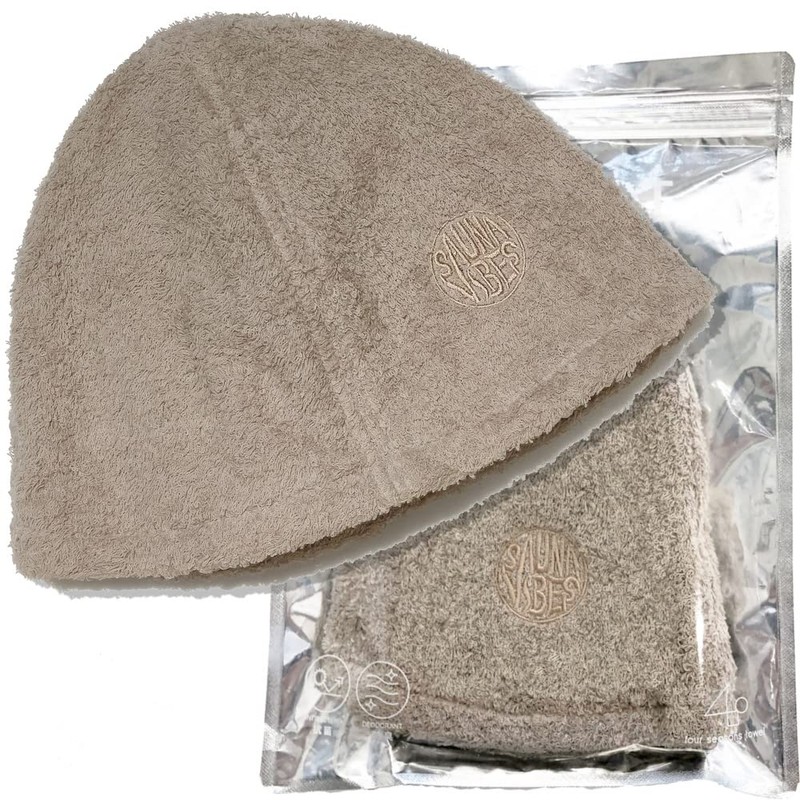 SAUNA VIBES Sauna Hat, Premium Imabari Towel, Made in Japan,