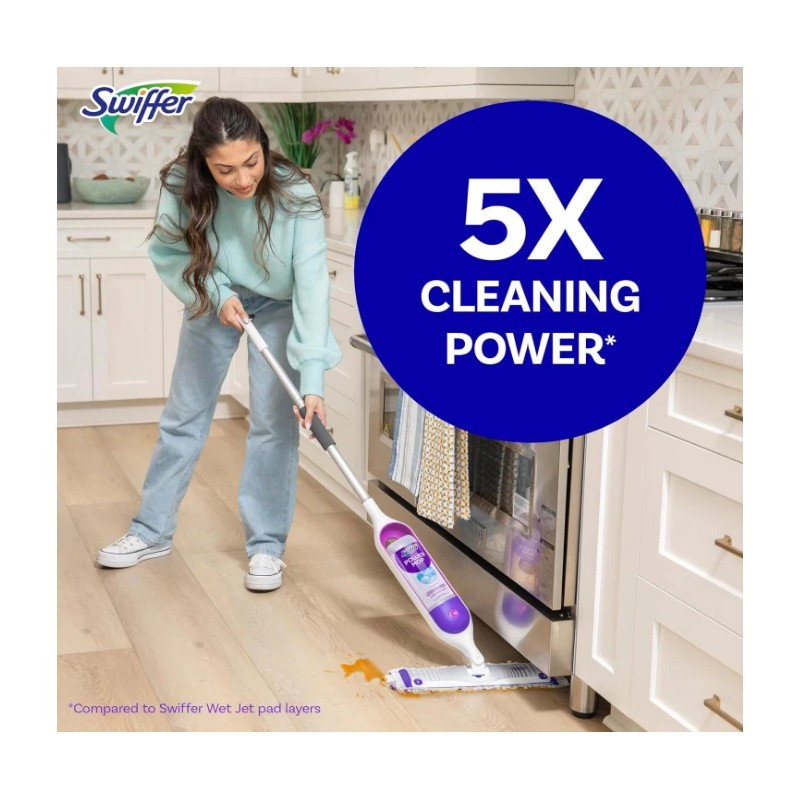 Swiffer PowerMop Kit – Multi-Surface Floor Cleaner with Pads &