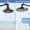 Voolan Rain Shower Head with Extension Arm - High Pressure