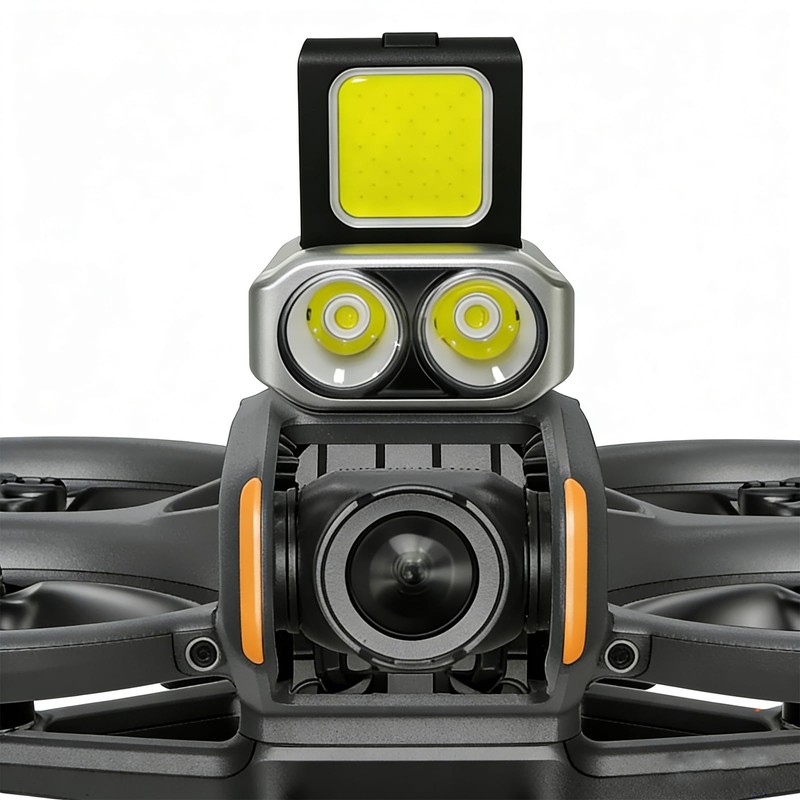 Universal Drone LED Searchlight,Night Flight Safety Warning Light Spotlight