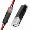 Myqqhbs 40PCS Double-Wire Push-In Connector with Locking Buckle,Low Voltage Wire