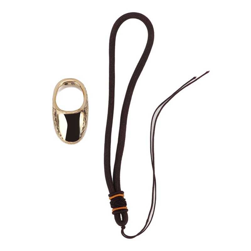 Archery Thumb Rings Good Protection Engraving Pattern Brass Finger Protector