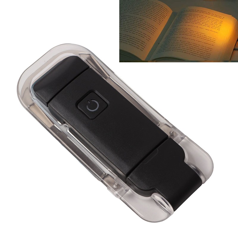 Clip On Book Light USB Rechargeable Brightness Adjustable Portable Book