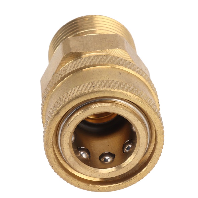 2Pcs Pure Copper M22 High Pressure Washer Fitting Adapter 3/8