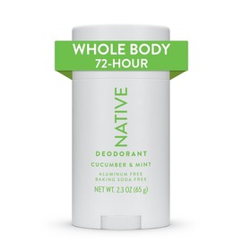 Native Whole Body Deodorant Contains Naturally Derived Ingredients | Deodorant for Women and Men, 72 Hour Odor Protection, Aluminum Free with Coconut Oil and Shea Butter | Cucumber & Mint