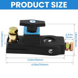 2Pcs Battery Disconnect Switchs, 12V/24V Battery Shut Off Switch, High Current Master Batterys Power Cut Isolator Kill Switch, Quick Disconnect Batterys Cut Off for Car RV Boat