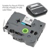5 Pcs Label Maker Tape Black On White 12mm Width