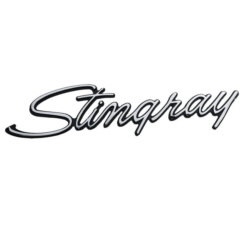 2Pcs Stingray Emblems Car Badges Front Fender Trim Parts Replacement