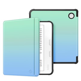 Fintie Case for Tolino Vision Color (2024) / Kobo Libra Colour (2024) 7 Inch eReader - Super Light Soft TPU Back Cover Protective Case with Auto Sleep/Wake and Magnetic Closure, Colour Gradient