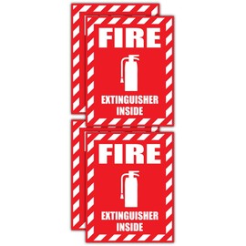 Fire Extinguisher Inside Vinyl Decals | Stickers | Labels
