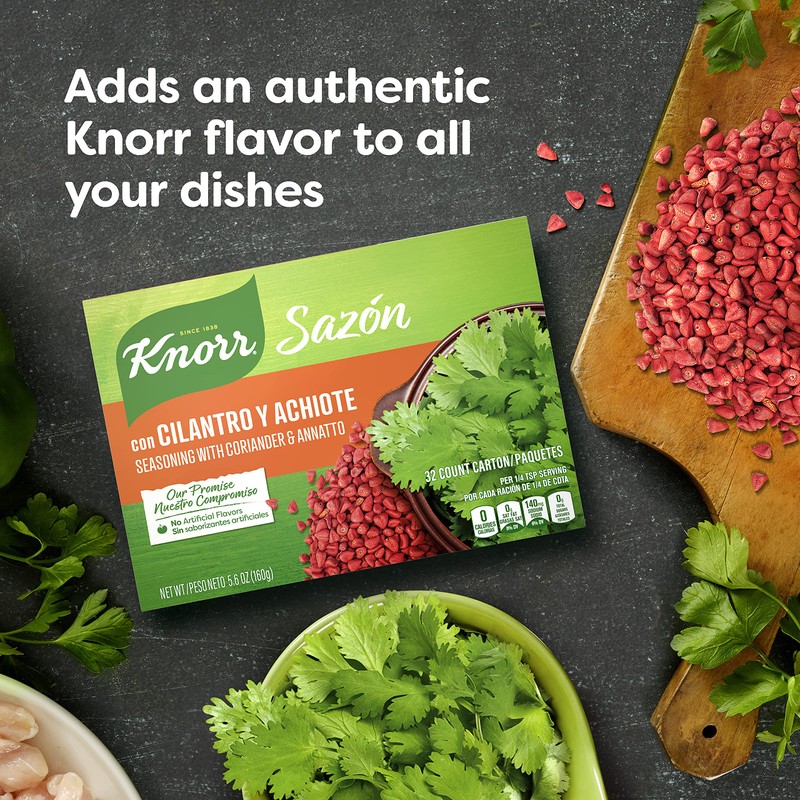 Knorr Sazón Flavorful Seasoning for Sauce, Meat, Poultry, Fish, Seafood,