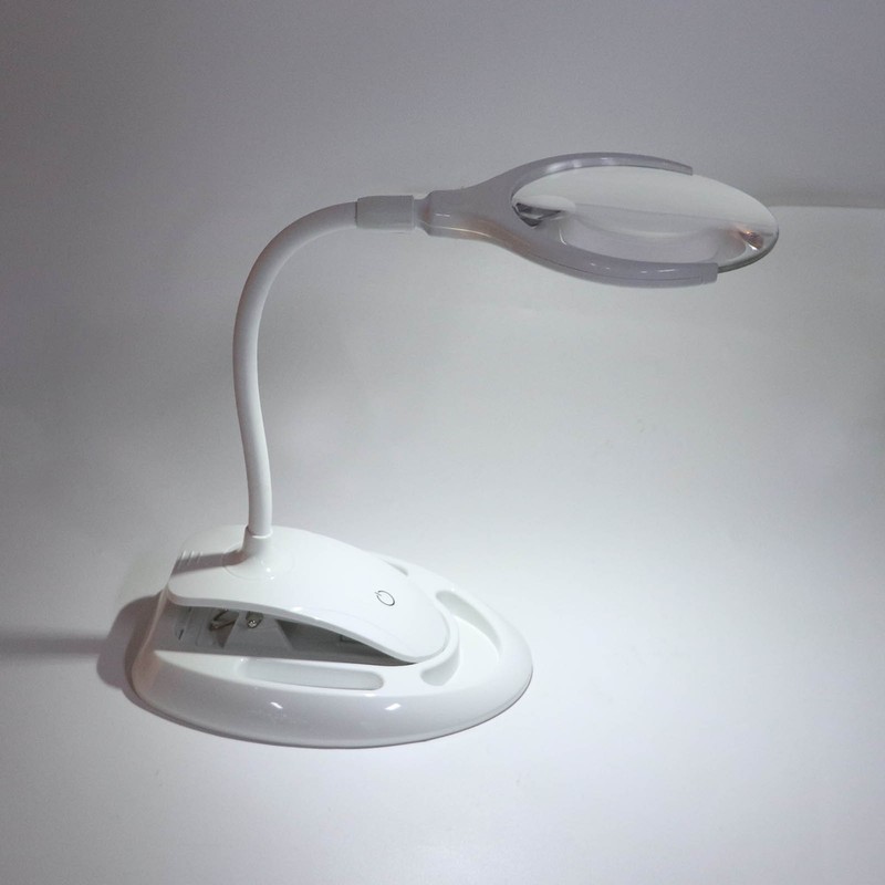 Magnifying Lamp 6 LED 2 Gears Optical Lens Adjustable Foldable