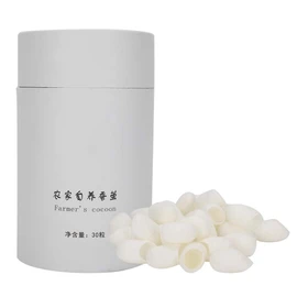 30pcs / Bottle Facial Care Natural Silks Cocoons Blackhead Removal Exfoliating Silkworm Balls