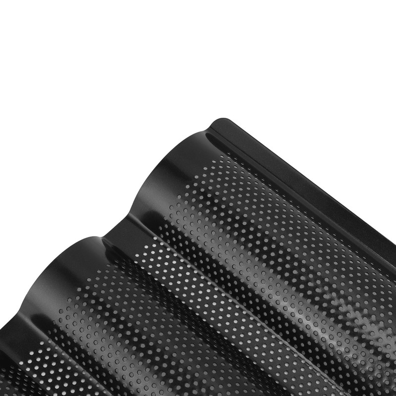 Baguette Pan Stainless Steel U Shape Uniform Heating Perforated Design