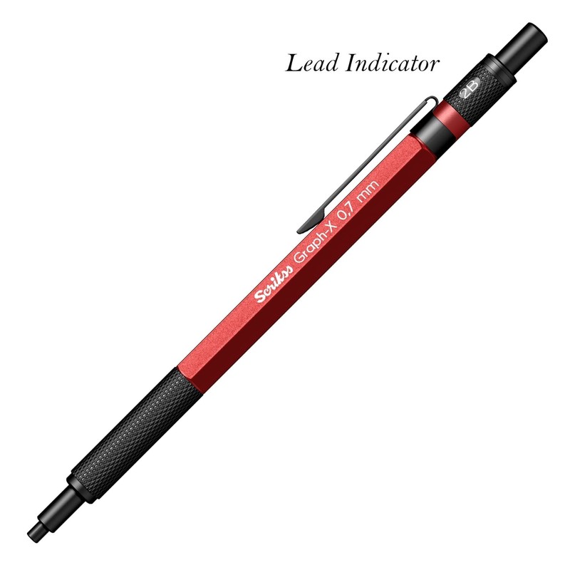 Scrikss Graph-X Mechanical Pencil (0.7 mm, Red)