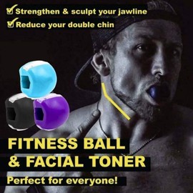 Jaw Trainer - Facial Exerciser, Facial Jaw Trainer, Muscle Massager, Double Chin Massager, Chewing Jaw Trainer