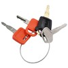Notonmek 4 packs Heavy Equipment Ignition Key Compatible with Komatsu