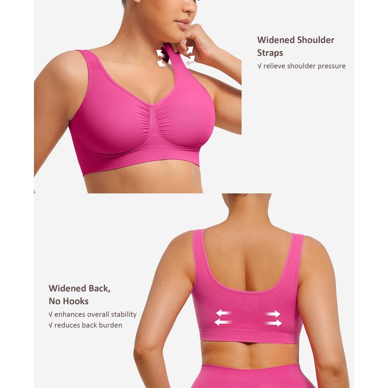FeelinGirl Bras for Women No Underwire Bralettes Seamless Sleep Bra