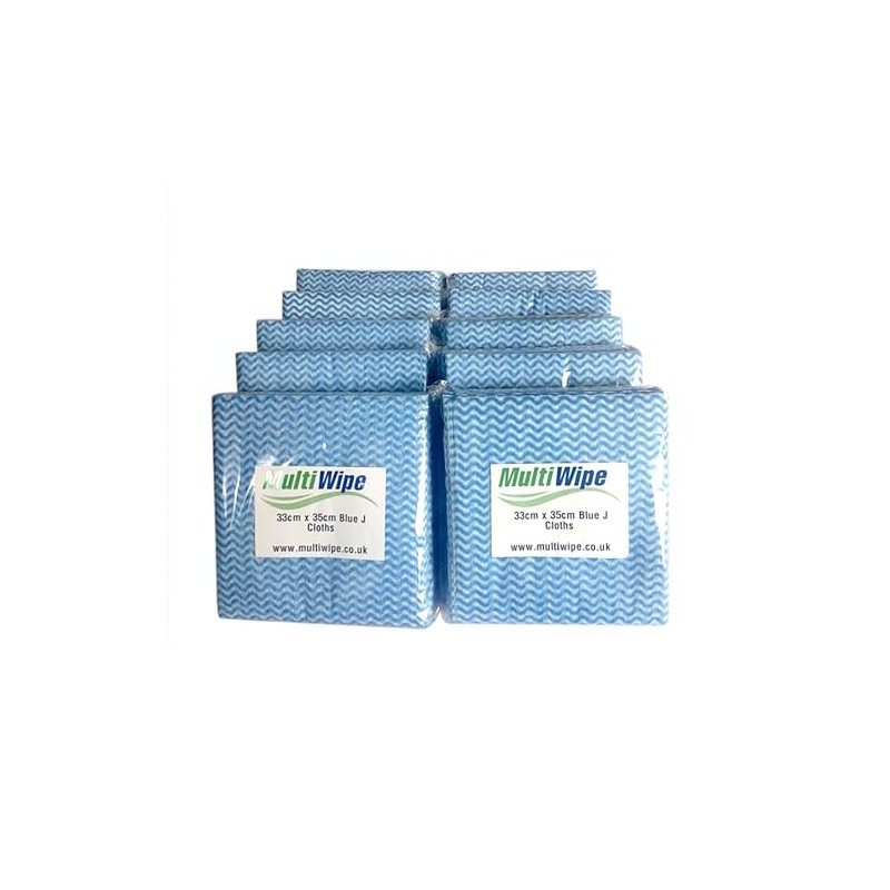 MultiWipe 100 Blue J Cloth Design | 30% Wood Pulp