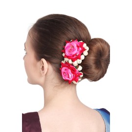ROSE FLOWER HAIR CLIP, Hair Accessories for Women and Girls