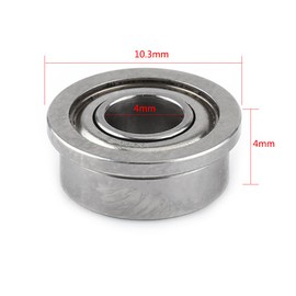 10Pcs F684ZZ Flanged Radial Ball Bearing Double Shielded Flanged Miniature Ball Bearings, 4x9x4mm Flanged Precision Ball Bearing for 3D Printer Model