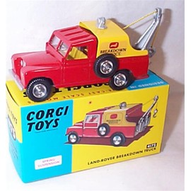 corgi toys 4175 LAND R0VER red/yellow Breakdown Truck vehicle 1:43 scale diecast model