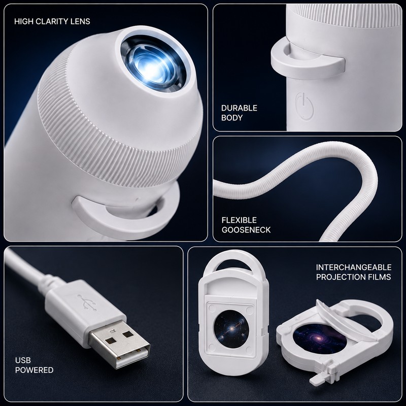 24 Films USB Starry Sky Projector for Room & Car