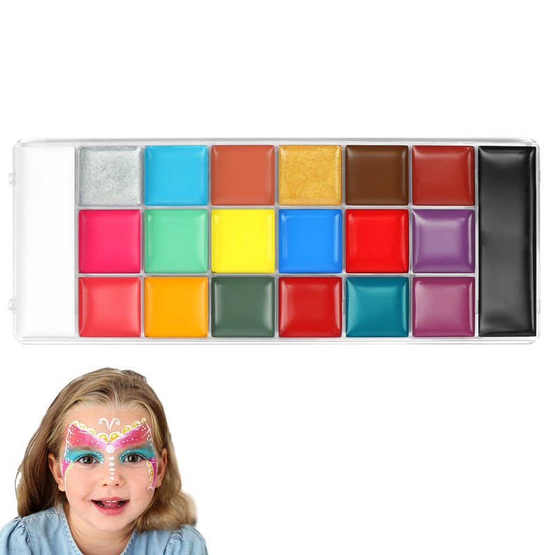 LOPHE Truccabimbi Kit, 20 Colori Truccabimbi Kit Anallergici Atossici, Trucca