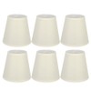 Hapivida 6Pcs Chandelier Lampshade, Household Modern E14 Clip On Fabric