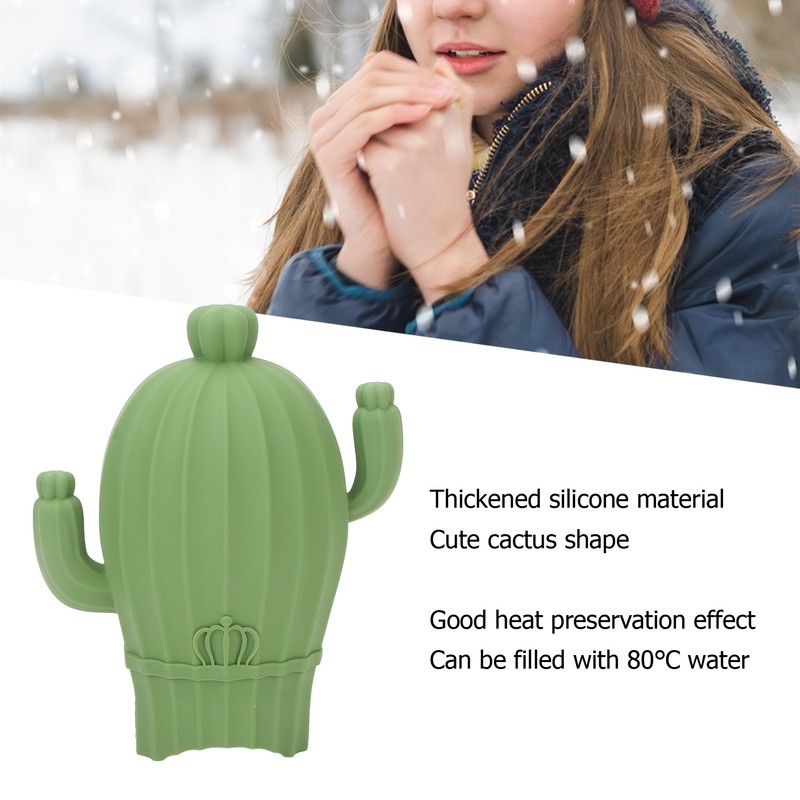 Hot Water Bottle Silicone Hot Cold Compress Pain Reduce Explosion