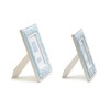 Two's Company Sailboat Hand-Beaded White Washed Photo Frame, Mango Wood,