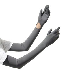 JYF.QUANYI Women's Arm Cover, UV Protection, Cooling Sensation, Long, Full Coverage to Fingertips, Flip Specifications, Sun Protection, UPF 50+, Sweat Absorbent, Quick Drying, UV Protection, For