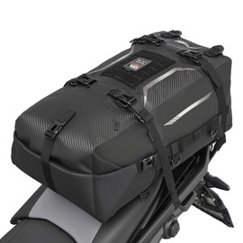 KEMIMOTO Motorcycle Tail Bag 35L Totally Waterproof Backpack Motor Saddle Pannier Bag Rear Rack Trunk Travel Luggage for Adventure Sport Street