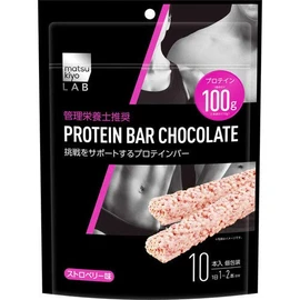 ｍａｔｓｕｋｉｙｏ ＬＡＢ プロテインバーチョコレート ストロベリー味 10本