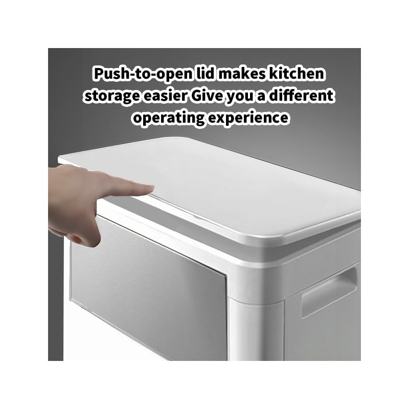 WanWanKa Trash Can with Lid, Large Tall 8 Gallon Commercial